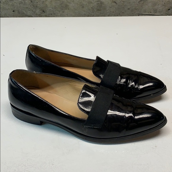 J. Crew Shoes - J Crew patent leather loafers with grosgrain sz7.5